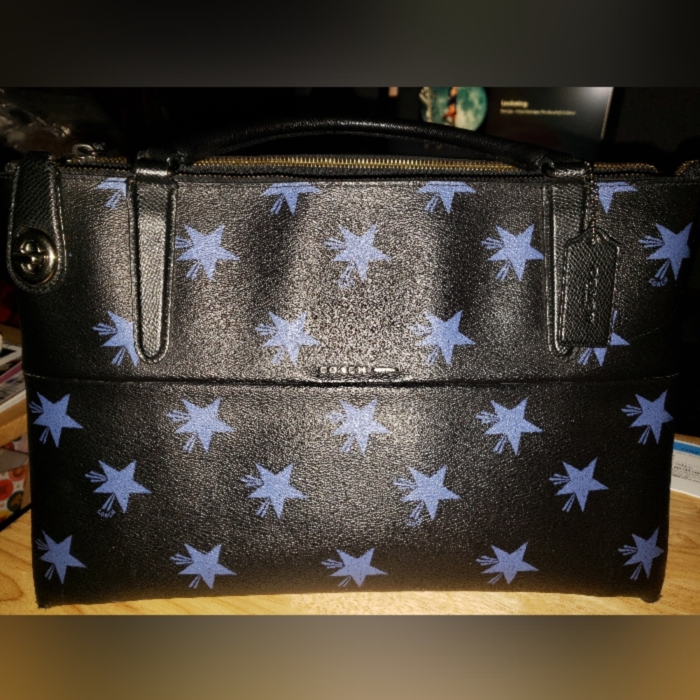 Coach Star Purse  blue & black